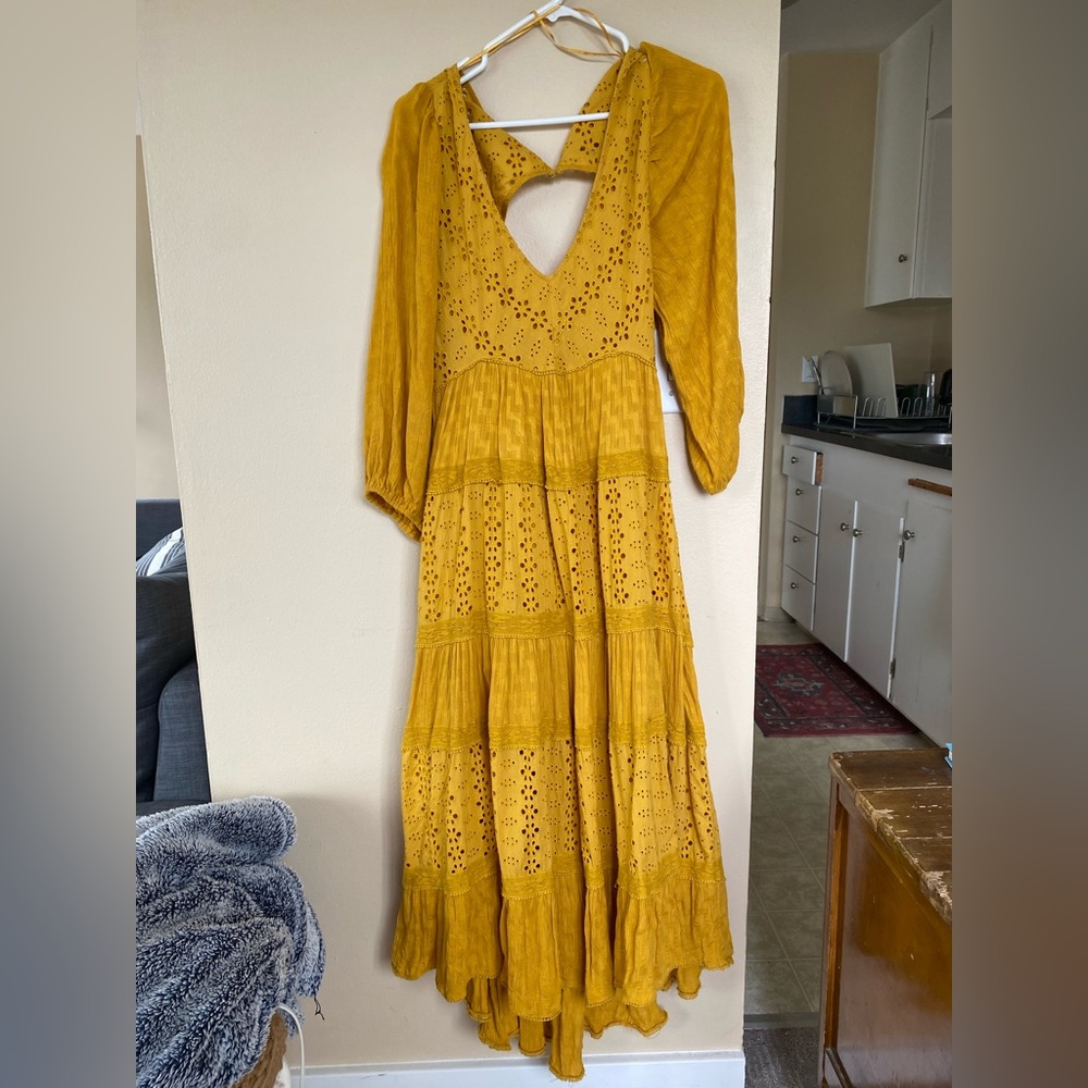 Marigold Free People Maxi Sundress. Size Small. Like New.